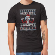 T-Shirt de Noël Homme Rick et Morty - Let's Get Schwifty - Noir - L - Noir