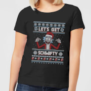 T-Shirt de Noël Homme Rick et Morty - Let's Get Schwifty - Noir - XXL - Noir