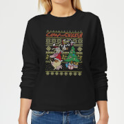 Pull de Noël Homme Cléo et Chico - Motifs Festifs - Noir - 5XL - Noir
