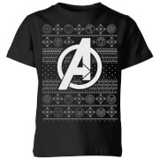 Marvel Avengers Logo Kids Christmas T Shirt Black 9 10 Years marvel avengers kopen in de aanbieding Marvel Avengers Logo Kids Christmas T Shirt Black 9 10 Years marvel avengers kopen in de aanbieding