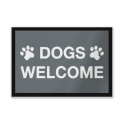 Dogs Welcome Entrance Mat