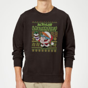 Pull de Noël Homme Le Laboratoire de Dexter Motifs Festifs - Noir - XL - Noir
