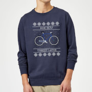 Broom Wagon Ride Now Turkey Later Christmas Sweatshirt Navy Xl broom wagon kopen in de aanbieding