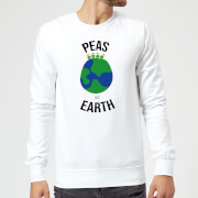 Peas On Earth Christmas Sweatshirt White S christmas kopen in de aanbieding