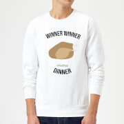 Winner Christmas Dinner Sweatshirt White Xxl christmas kopen in de aanbieding