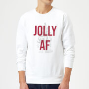 Jolly Af Christmas Sweatshirt White Xxl christmas kopen in de aanbieding