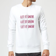 Let It Snow Christmas Sweatshirt White 5Xl christmas kopen in de aanbieding