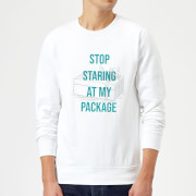 Stop Staring At My Package Christmas Sweatshirt White M christmas kopen in de aanbieding Stop Staring At My Package Christmas Sweatshirt White M christmas kopen in de aanbieding