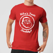 Whos Your Daddy Mens Christmas T Shirt Red Xxl christmas kopen in de aanbieding