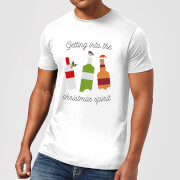 Getting Into The Christmas Spirit Mens T Shirt White Xxl christmas kopen in de aanbieding