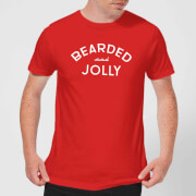 Bearded And Jolly Mens Christmas T Shirt Red Xl christmas kopen in de aanbieding
