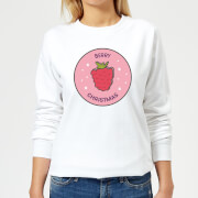 Berry Christmas Womens Sweatshirt White Xxl christmas kopen in de aanbieding