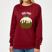 Big Pud Womens Christmas Sweatshirt Burgundy Xxl christmas kopen in de aanbieding