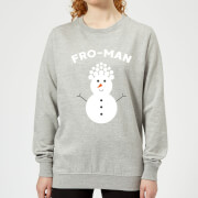 Fro Man Womens Christmas Sweatshirt Grey Xs christmas kopen in de aanbieding