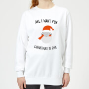 All I Want For Christmas Is Ewe Womens Sweatshirt White S christmas kopen in de aanbieding