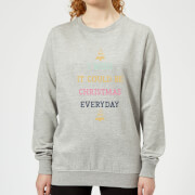 I Wish It Could Be Christmas Everyday Womens Sweatshirt Grey Xxl christmas kopen in de aanbieding I Wish It Could Be Christmas Everyday Womens Sweatshirt Grey Xxl christmas kopen in de aanbieding