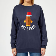 Get Baked Womens Christmas Sweatshirt Navy L christmas kopen in de aanbieding