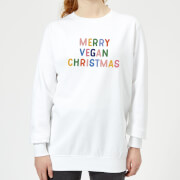 Merry Vegan Christmas Womens Sweatshirt White Xl christmas kopen in de aanbieding