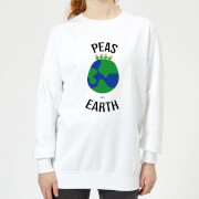 Peas On Earth Womens Christmas Sweatshirt White L christmas kopen in de aanbieding