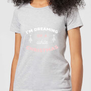 Im Dreaming Of A White Christmas Womens T Shirt Grey 4Xl christmas kopen in de aanbieding