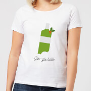 Gin Gle Bells Womens Christmas T Shirt White Xs christmas kopen in de aanbieding