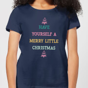 Have Yourself A Merry Little Christmas Womens T Shirt Navy Xl christmas kopen in de aanbieding