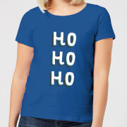 Ho Ho Ho Womens Christmas T Shirt Royal Blue M christmas kopen in de aanbieding Ho Ho Ho Womens Christmas T Shirt Royal Blue M christmas kopen in de aanbieding