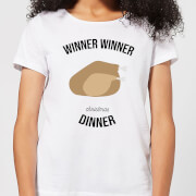 Winner Christmas Dinner Womens T Shirt White 3Xl christmas kopen in de aanbieding