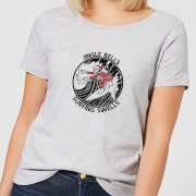 Jungle Bells Surfing Swells Womens Christmas T Shirt Grey Xl christmas kopen in de aanbieding