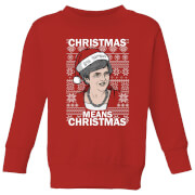 Christmas Means Kids Sweatshirt Red 9 10 Years christmas kopen in de aanbieding