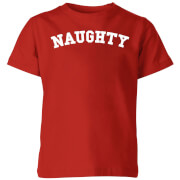 Naughty Kids Christmas T Shirt Red 9 10 Years christmas kopen in de aanbieding