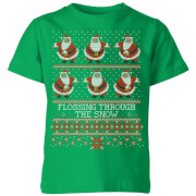 Christmas Flossing Through The Snow Kids T Shirt Kelly Green 11 12 Years christmas kopen in de aanbieding Christmas Flossing Through The Snow Kids T Shirt Kelly Green 11 12 Years christmas kopen in de aanbieding