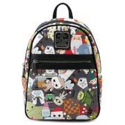 Loungefly Disney The Nightmare Before Christmas Chibi Aop Mini Backpack loungefly kopen in de aanbieding