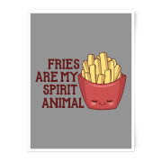 Fries Are My Spirit Animal Art Print - A4 - No Hanger Fries Are My Spirit Animal Art Print - A4 - No Hanger