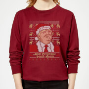 Make Christmas Great Again Womens Sweatshirt Burgundy L alternative christmas kopen in de aanbieding Make Christmas Great Again Womens Sweatshirt Burgundy L alternative christmas kopen in de aanbieding
