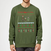 Home Alone Christmas Sweatshirt Forest Green S home alone kopen in de aanbieding