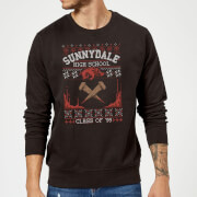 Buffy The Vampire Slayer Sunnydale Pattern Christmas Sweatshirt - Black - 5XL - Noir