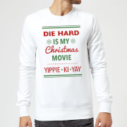 Die Hard Is My Christmas Movie Sweatshirt White Xl die hard kopen in de aanbieding