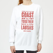 Die Hard Come To The Coast Womens Christmas Sweatshirt White Xxl die hard kopen in de aanbieding