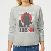 Image of Valiant Bloodshot Women's Holiday Sweatshirt - Grey - XS - Grey