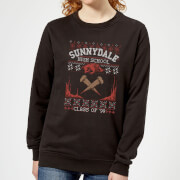 Buffy The Vampire Slayer Sunnydale Pattern Women's Christmas Sweatshirt - Black - 5XL - Noir