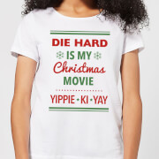 Die Hard Is My Christmas Movie Womens T Shirt White Xs die hard kopen in de aanbieding