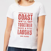 Die Hard Come To The Coast Womens Christmas T Shirt White L die hard kopen in de aanbieding