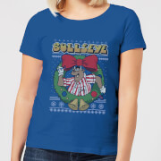 Bullseye Wreath Womens Christmas T Shirt Royal Blue Xl bullseye kopen in de aanbieding