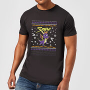 Spyro Knit Mens Christmas T Shirt Black 5Xl spyro kopen in de aanbieding