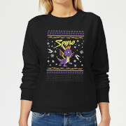 Spyro Knit Womens Christmas Sweatshirt Black M spyro kopen in de aanbieding