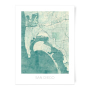 City Art Coloured San Diego Map Print A4 city art kopen in de aanbieding City Art Coloured San Diego Map Print A4 city art kopen in de aanbieding