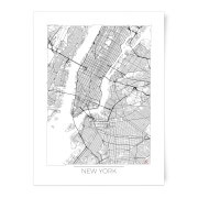 City Art Black And White Outlined New York Map Print A4 city art kopen in de aanbieding City Art Black And White Outlined New York Map Print A4 city art kopen in de aanbieding