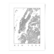 City Art Black And White New York Map Print A3 city art kopen in de aanbieding City Art Black And White New York Map Print A3 city art kopen in de aanbieding