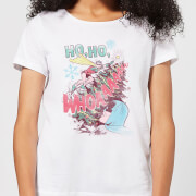 Dc Ho Ho Whoaaaaaaa Womens Christmas T Shirt White Xxl dc kopen in de aanbieding